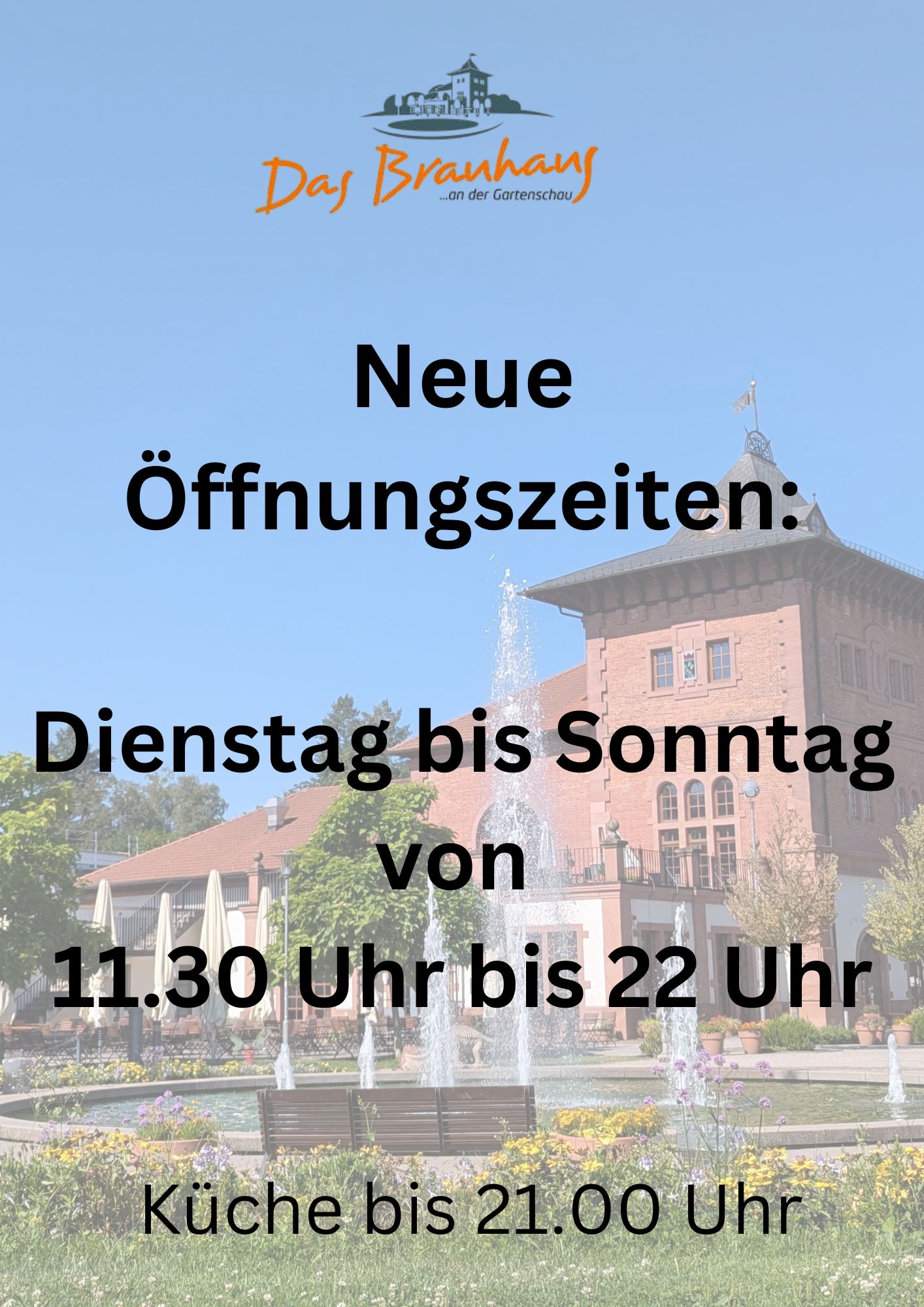Neue Öffnungszeiten ab 30. September 2025