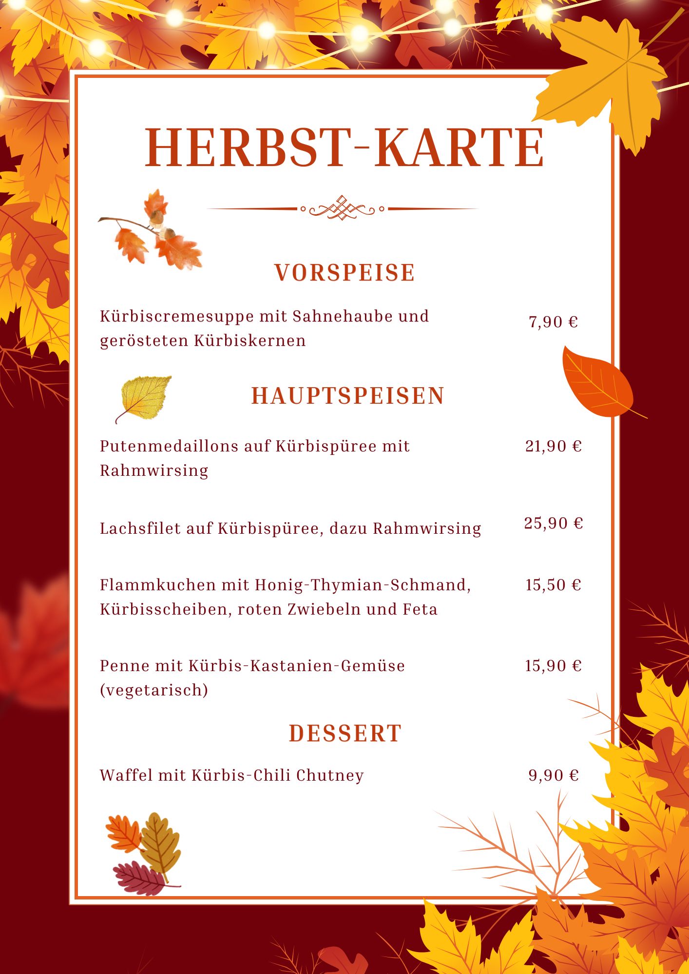 Herbst Karte